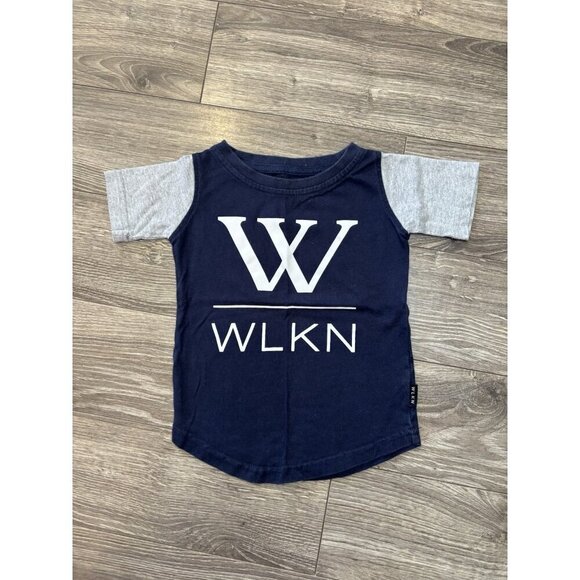 WLKN Boys T-Shirts 2T Lot of 3 Gray Blue Black Toddler Short Sleeve Cotton Tees - Picture 2 of 7